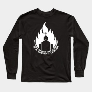 Burning church Long Sleeve T-Shirt